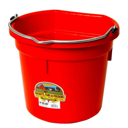 Flat Back Bucket Plastic or Rubber